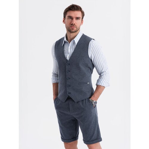 Ombre Men&amp;#039;s elegant set suit vest + shorts Slike