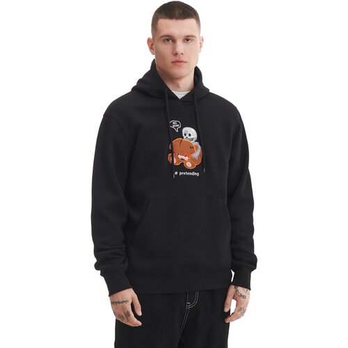 Cropp muška majica s kapuljačom - Crna  4423W-99X Cijene