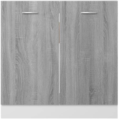  za sudoper &amp;quot;Lyon&amp;quot; sivi Sonoma 80x46x81,5 cm Konstruirano drvo Slike