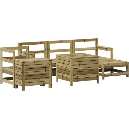  7-dijelni set vrtnih sofa od impregnirane borovine Slike