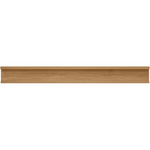  Polica na zidu 2 pcs Smeđa 80 x 9 x 3 cm Konstruirano drvo Slike