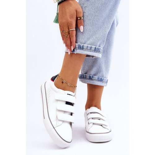 Big Star Women's Velcro Sneakers Big Star LL274A207 White Cene