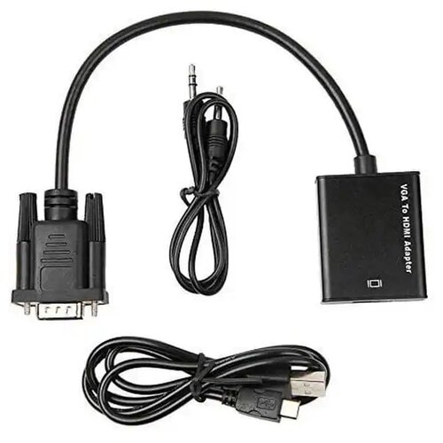 Linkom Adapter konverter VGA-HDMI+Audio M/Ž Slike