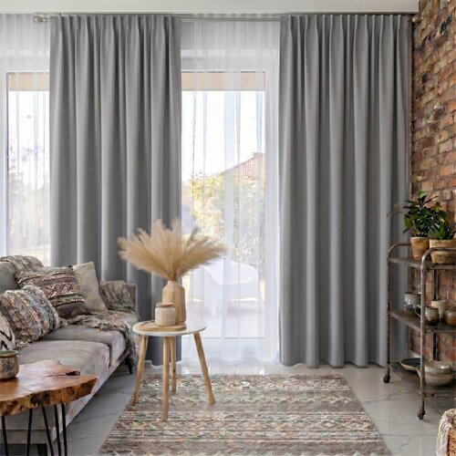  Zavjese u setu Blackout Grey (2 kom) 140x260 Slike