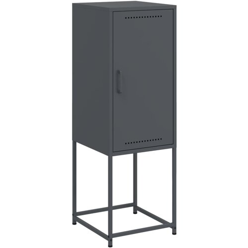 Maison Chic Visoka omara - Komoda - Predalnik antracitna 36x39x107 cm jeklo, (21716718) Slike