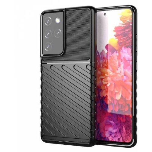 Nillkin silikonski ovitek tunder armor za samsung galaxy S21 ultra G998 - črn Cene
