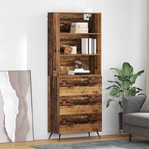  Highboard Staro drvo 69,5 x 34 x 180 cm Konstruirano drvo Cijene