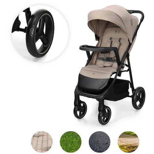 Kinderkraft KOLICA ZA BEBE SA TACNOM TRIG 3 BEIGE Slike