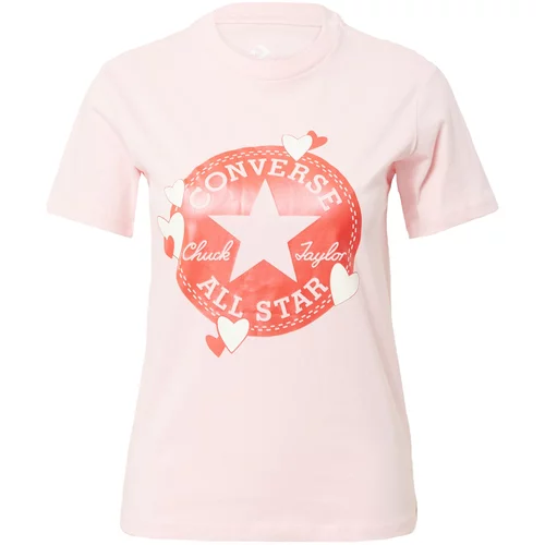 Converse Majica roza / rdeča / bela