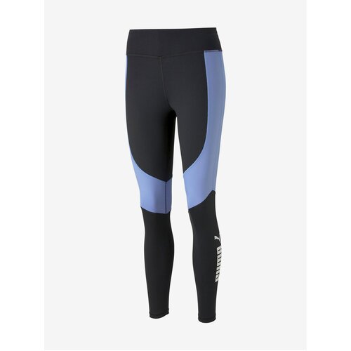 Puma Purple and Black Womens Sport Leggings Train Favorite Logo High - Women Slike