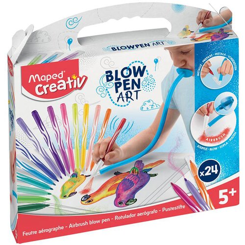 Maped Set za ustvarjanje Blow Pen Art Slike