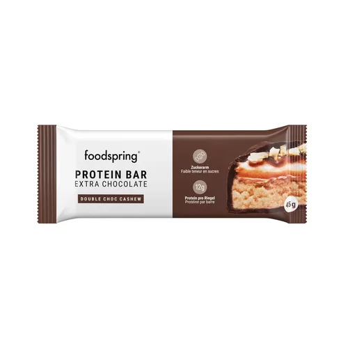 foodspring Protein Bar Extra Chocolate - Double Choc Cashew