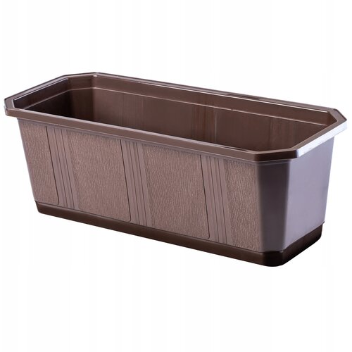 KADAX Balkonski lonec 40 cm Cvetlični lonec za balkon rjave barve, (5000353236) Slike