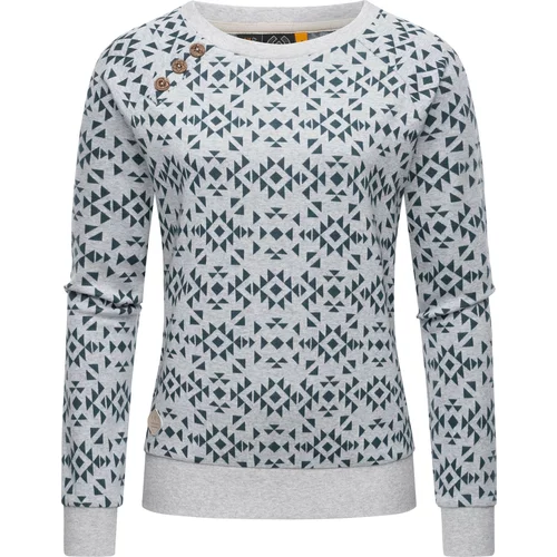 Ragwear Sweater majica 'Darria' grafit siva / svijetlosiva