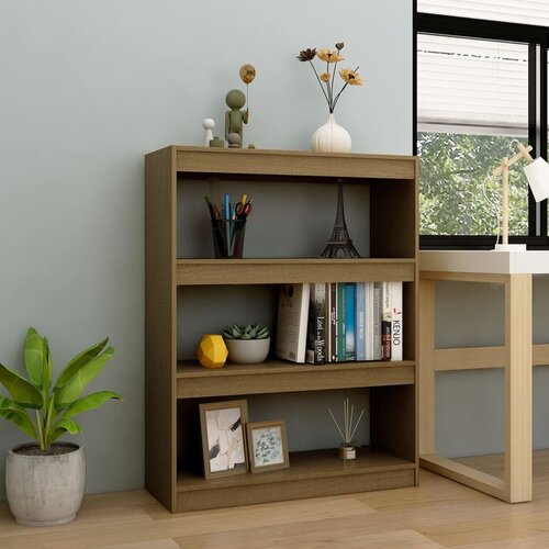 The Living Store Knjižna omara za razdelitev prostora medeno rjava 100x30x103 cm - Knjižna Omara, (21431569) Cene