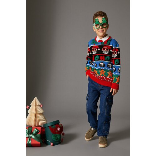 Koton Boys' Multicolored Sweater Slike
