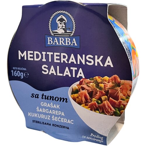 Barba tuna mediteranska salata, 160g Cene