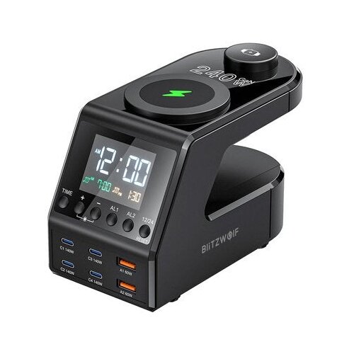 BlitzWolf BW-FW10 punjač i LED budilica 240 W Slike