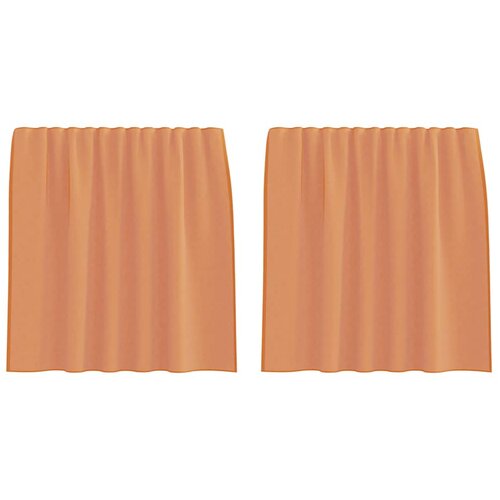 vidaXL Voile zavjese s džepovima za šipke 2 kom terakota - Terakota 140 x 140 cm 1 s džepovima za šipke Cene