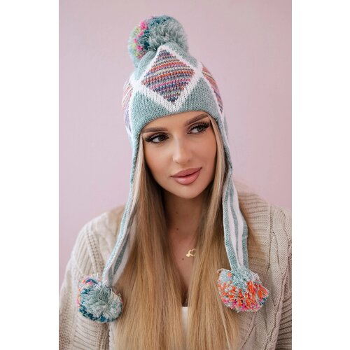 Kesi Women's cap with long ears Eunika K322 mint Cene