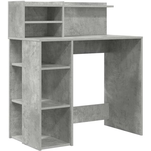  Stol Betonski sivi 90 x 48 x 101,5 cm Konstruirano drvo Slike