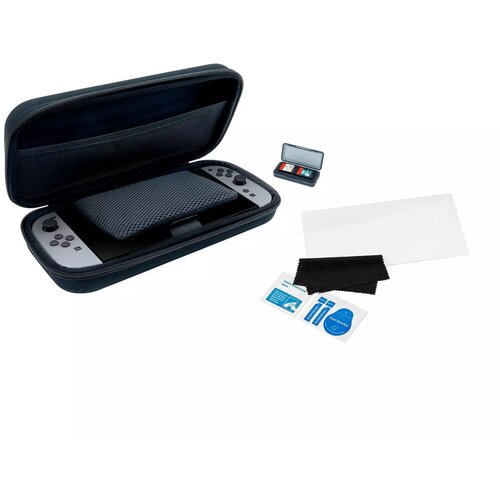 Nacon Switch 2 Starter Pack Black - (Pouch, Screen Protector, Box For 4 Games) Cene