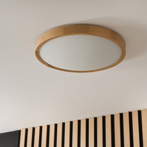 Brilagi-LED RGBW prigu&amp;scaron;iva stropno svetlo CARVALHO SLIM 3xE27/15W/230V Wi-Fi hrast preč. 47 Slike