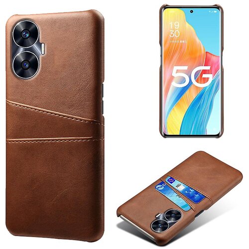 INORCO Za Realme C55 dvojne reže za kartice, za&amp;scaron;čita pred padcem, ovitek za telefon iz PU usnja, prevlečen PC ovitek, (22035875) Slike