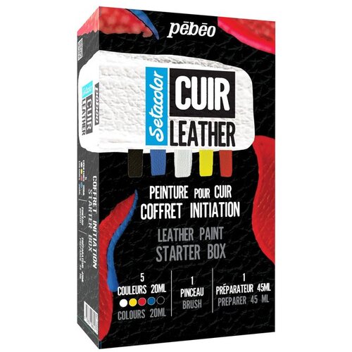  Boje za kožu Pebeo Setacolor - starter set 7 kom Cene