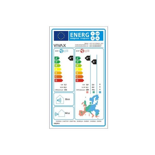 Vivax klima inverter ACP-12CH35AERI Gray Mirror Slike