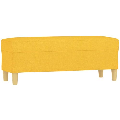 vidaXL Klop svetlo rumena 100x35x41 cm blago, (20955275) Cene