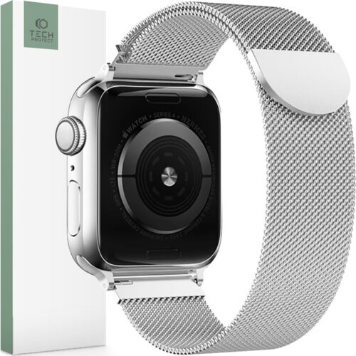 TECH-PROTECT milanese pa&scaron;ček za apple watch 4 5 6 7 8 9 se ultra 42 44 45, (21969199) Cene