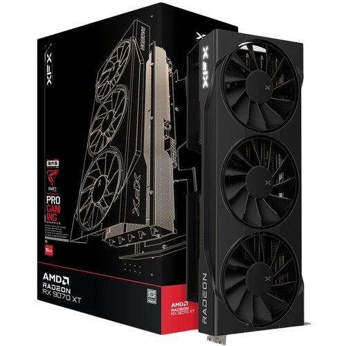XFX Swift AMD Radeon RX 9070XT Triple fan Gaming Edition with 16GB GDDR6 HDMI 3xDP, AMD RDNA 4 RX-97TSWF3B9 Cene