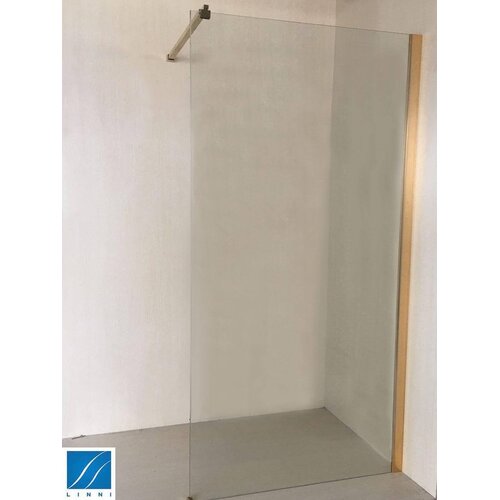 Linni tu&amp;scaron; paravan walk-in elegance gold, providno staklo 8mm, zlatni profil, 80x200cm Slike