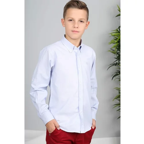 Fasardi Blue Plain Shirt