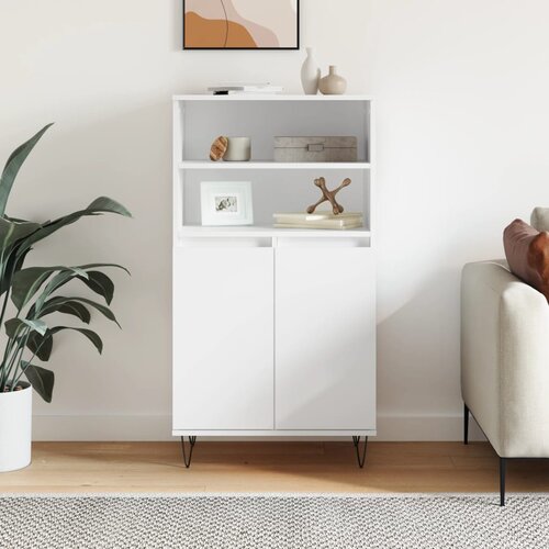  Visoka komoda bijela 60x36x110 cm od konstruiranog drva Cijene