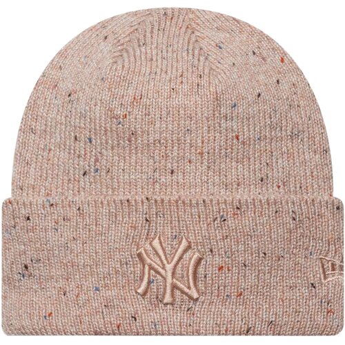 New Era Kape Wmns Glitter Beanie New York Yankees Hat Bež Slike