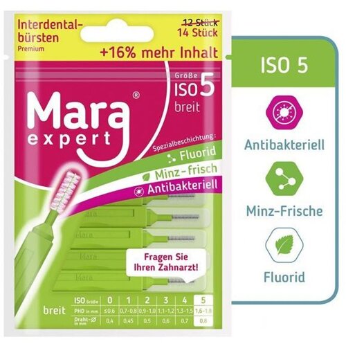 Mara Expert PREMIUM INTERDENTALNA ČETKICA ISO 5 ZELENA a12 Slike