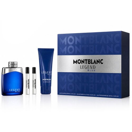 Mont Blanc Legend Blue set: Eau de Parfum 100 ml + 2 x EDP 7,5 ml + gel za tu&scaron;iranje 100 ml Cijene