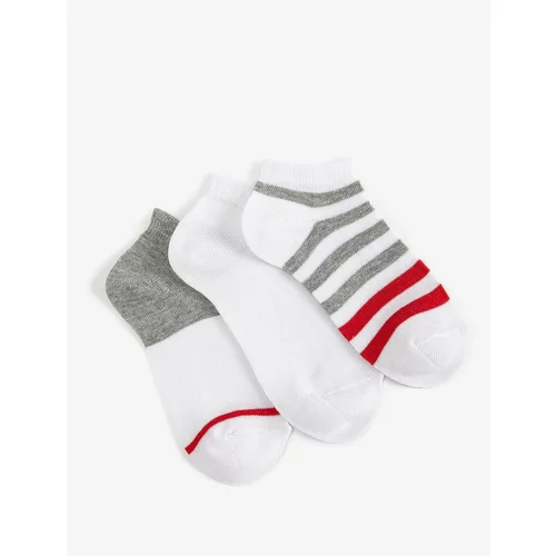 Koton 3-Pack Multi Color Striped Cotton Blend Socks Set