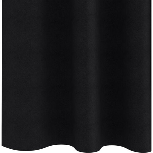 VidaXL Zavjese sa zavjesama 2 pcs Crna 260 x 140 cm Poliester Slike