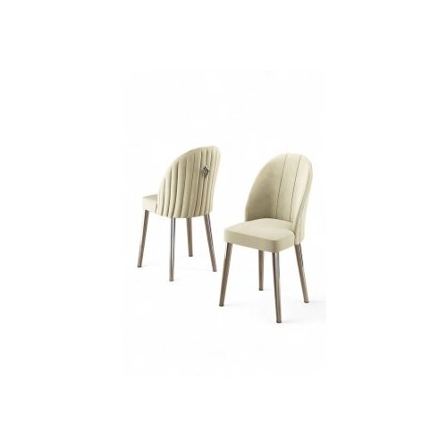 Hanah home set 2 stolice mara cream chrome Cene