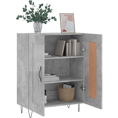  Komoda siva boja betona 69,5x34x90 cm od konstruiranog drva Slike