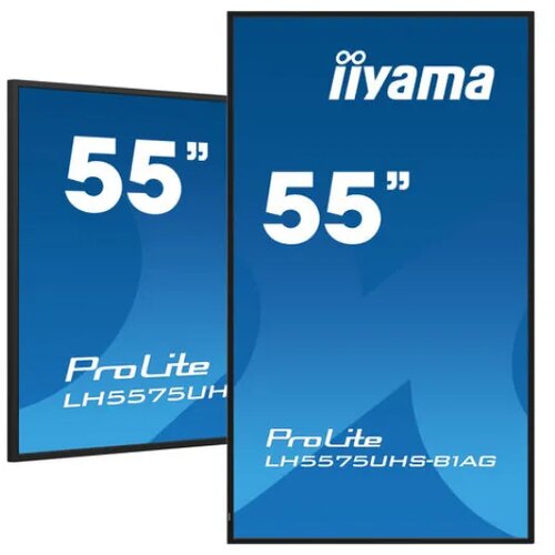 Iiyama 55" 4K UHD Professional Digital Signage 24/7 display featuring Android OS, FailOver andIntel® SDM slot Cene