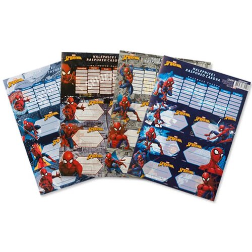 Best Buy Literacy 210, nalepnice za sveske sa rasporedom časova, spider-man ( 326297 ) Cene