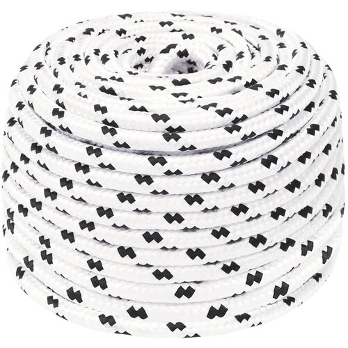 Pleteni brodski konop bijeli 6 mm x 25 m poliesterski Cijene
