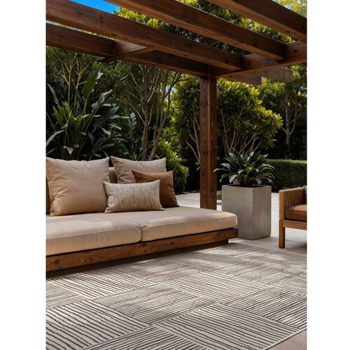 Ted Baker Črna/kremno bela notranja in zunanja preproga 200x300 cm Haringey Nightingale &amp;ndash; Slike