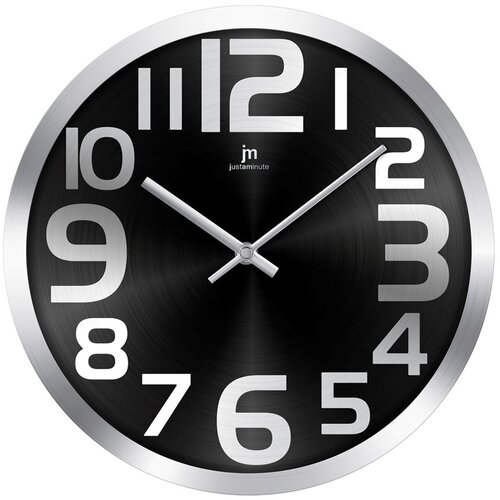 Lowell Stenska ura 29cm / 14972gn / okrogla / črna / steklo, kovina, (20515716) Cene