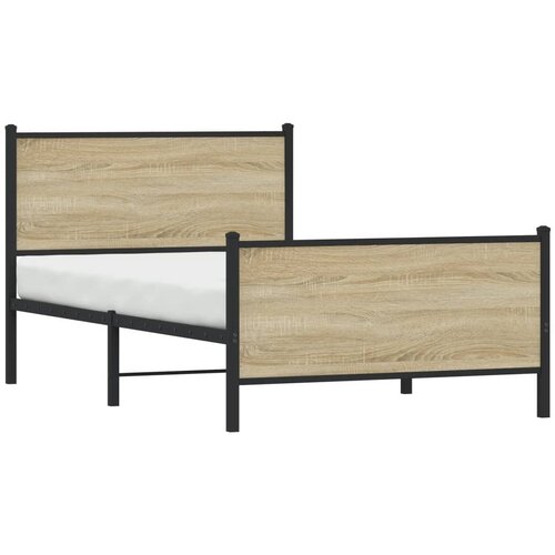  okvir kreveta bez madraca boja hrasta sonome 107x203 cm Slike