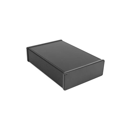 Hammond Electronics 1455U2802BK univerzalno kući&amp;scaron;te 280 x 191 x 66 aluminij ekstrudirani crna 1 St. Slike